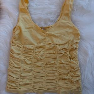 Last Tango Seamless Ruched Double Scoop Top M/L